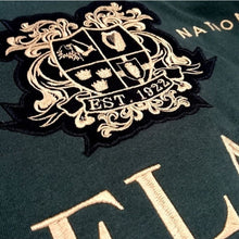 Load image into Gallery viewer, Mid Green Ireland Crest Embroidered Cotton T Shirt