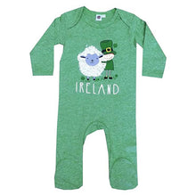 Load image into Gallery viewer, Green Leprechaun &amp; Sheep Baby Romper