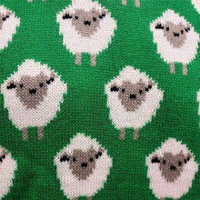 Load image into Gallery viewer, Green All-Over Sheep Kids Knit Jumper