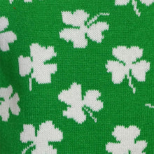 Load image into Gallery viewer, Green &amp; Cream Shamrock Kids Knit Jumper