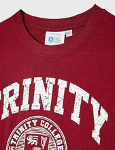 Load image into Gallery viewer, Trinity College Seal Tee Burgundy/White 100% Cotton