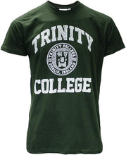 Load image into Gallery viewer, Trinity College Crest T-Shirt Green 100% Cotton