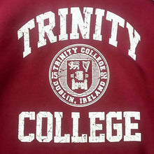 Load image into Gallery viewer, Trinity College Hoodie Burgundy White Seal Design