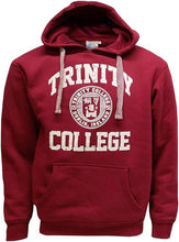 Load image into Gallery viewer, Trinity College Hoodie Burgundy White Seal Design