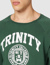 Load image into Gallery viewer, Trinity College Seal Sweatshirt Bottle Green and White