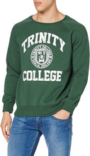 Load image into Gallery viewer, Trinity College Seal Sweatshirt Bottle Green and White