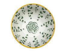 Load image into Gallery viewer, Trellis Shamrock Sprig Ceramic Bowl