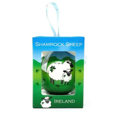 Load image into Gallery viewer, Shamrock Sheep Christmas Bauble