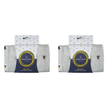 Load image into Gallery viewer, Packs of Bee Happy Whimsical Bee Cotton Tea Towel