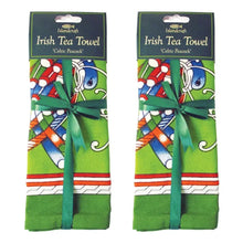 Load image into Gallery viewer, Celtic Peacock Irish Tea Towel