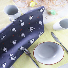 Load image into Gallery viewer, Packs of Fluffy Flock Grey Irish Sheep Cotton Tea Towel