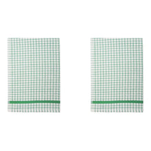 Load image into Gallery viewer, Packs of Poli-Dri Green Cotton Tea Towel