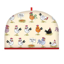 Load image into Gallery viewer, Farmhouse Chicken Tea Cosy - Insulated Cotton