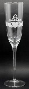 Claddagh Flute 2 Pc Set 7 Oz
