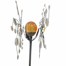 Load image into Gallery viewer, Colors Of Ire Shamrock Solar Spinning Garden Stake