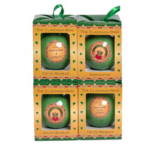 Load image into Gallery viewer, Claddagh Ring Designed Christmas Bauble
