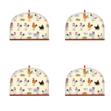 Load image into Gallery viewer, Farmhouse Chicken Tea Cosy - Insulated Cotton