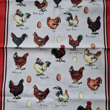 Load image into Gallery viewer, Chicken &amp; Egg Tea Towel
