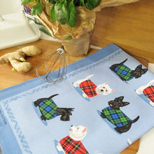 Load image into Gallery viewer, Scottie &amp; Westie Tea Towel
