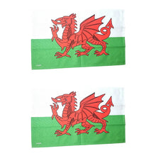 Load image into Gallery viewer, Wales Flag Tea Towel - Cotton Dragon Design