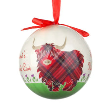 Load image into Gallery viewer, Highland Cow Tree Bauble