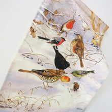Load image into Gallery viewer, Packs of Winter Birds Irish Countryside Cotton Tea Towel