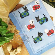 Load image into Gallery viewer, Scottie &amp; Westie Tea Towel