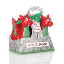 Load image into Gallery viewer, Baby Welsh Dragon Salt and Pepper Shaker Set