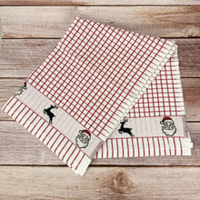 Load image into Gallery viewer, Packs of Poli-Dri Santa Cotton Tea Towel