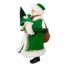 Load image into Gallery viewer, Irish Santa With Tree And Lamb - Musical