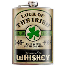 Load image into Gallery viewer, Irish Flask - Luck of the Irish