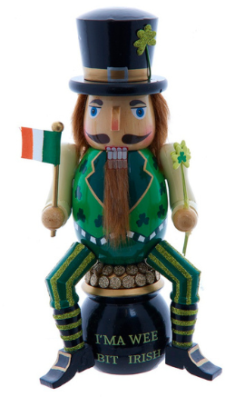 I'm A Wee Bit Irish Nutcracker On Pot O' Gold