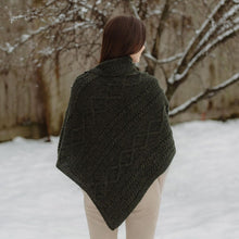 Load image into Gallery viewer, Cable Knit Cowl Neck Poncho
