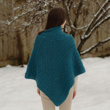 Load image into Gallery viewer, Cable Knit Cowl Neck Poncho