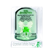 Load image into Gallery viewer, Shamrock Angel Glass Ornament