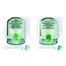 Load image into Gallery viewer, Shamrock Angel Glass Ornament