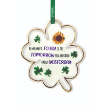 Load image into Gallery viewer, Clover Irish Ornaments with Blessing