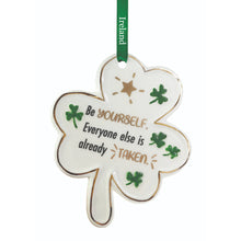 Load image into Gallery viewer, Clover Irish Ornaments with Blessing