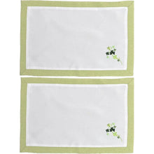 Load image into Gallery viewer, Packs of 40 Shades of Green Irish Shamrock Placemat Set