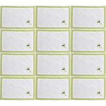 Load image into Gallery viewer, Packs of 40 Shades of Green Irish Shamrock Placemat Set