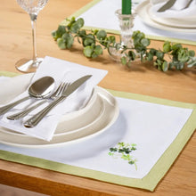 Load image into Gallery viewer, Packs of 40 Shades of Green Irish Shamrock Placemat Set
