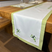 Load image into Gallery viewer, Packs of 40 Shades of Green Shamrock Table Runner 14x72