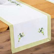 Load image into Gallery viewer, Packs of 40 Shades of Green Shamrock Table Runner 14x72