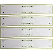 Load image into Gallery viewer, Packs of 40 Shades of Green Shamrock Table Runner 14x54