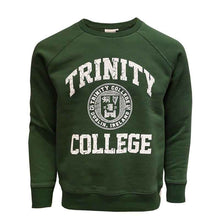 Load image into Gallery viewer, Trinity College Seal Sweatshirt Bottle Green and White