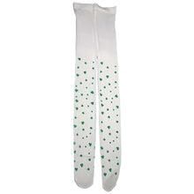 Load image into Gallery viewer, Shamrock Kids Tights - White &amp; Green