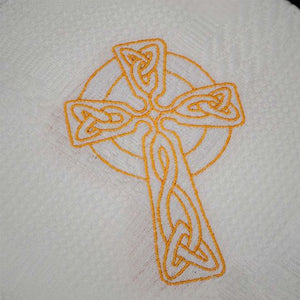 Celtic Cross Cristening Blanket