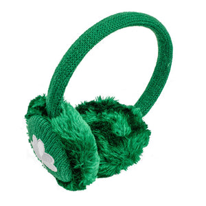 Shamrock Knit Ear Muffs