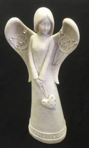 Sheltering Celtic Angel With Heart