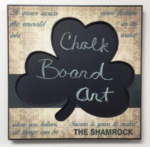 Shamrock Chalk Board Art